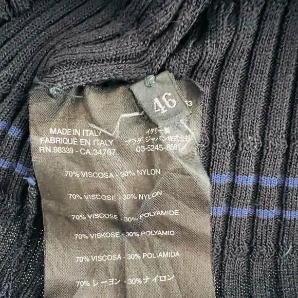 Prada Black Ribbed Top - Picture 3 of 3
